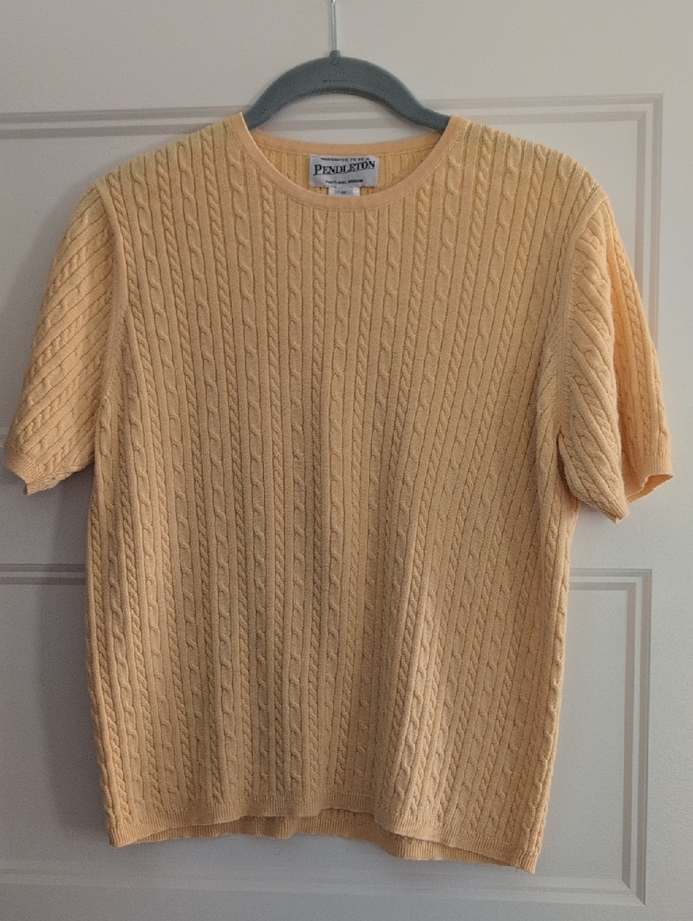 Pendleton Women's Short-Sleeve Cable Crewneck Shirt - Vintage